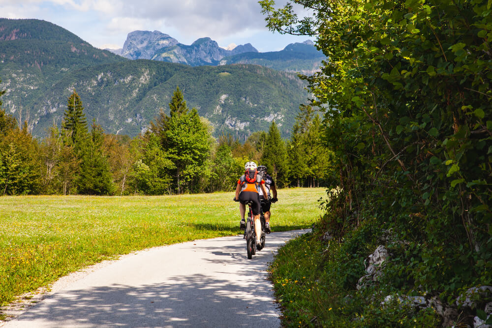 Kolesarjenje v Bohinju