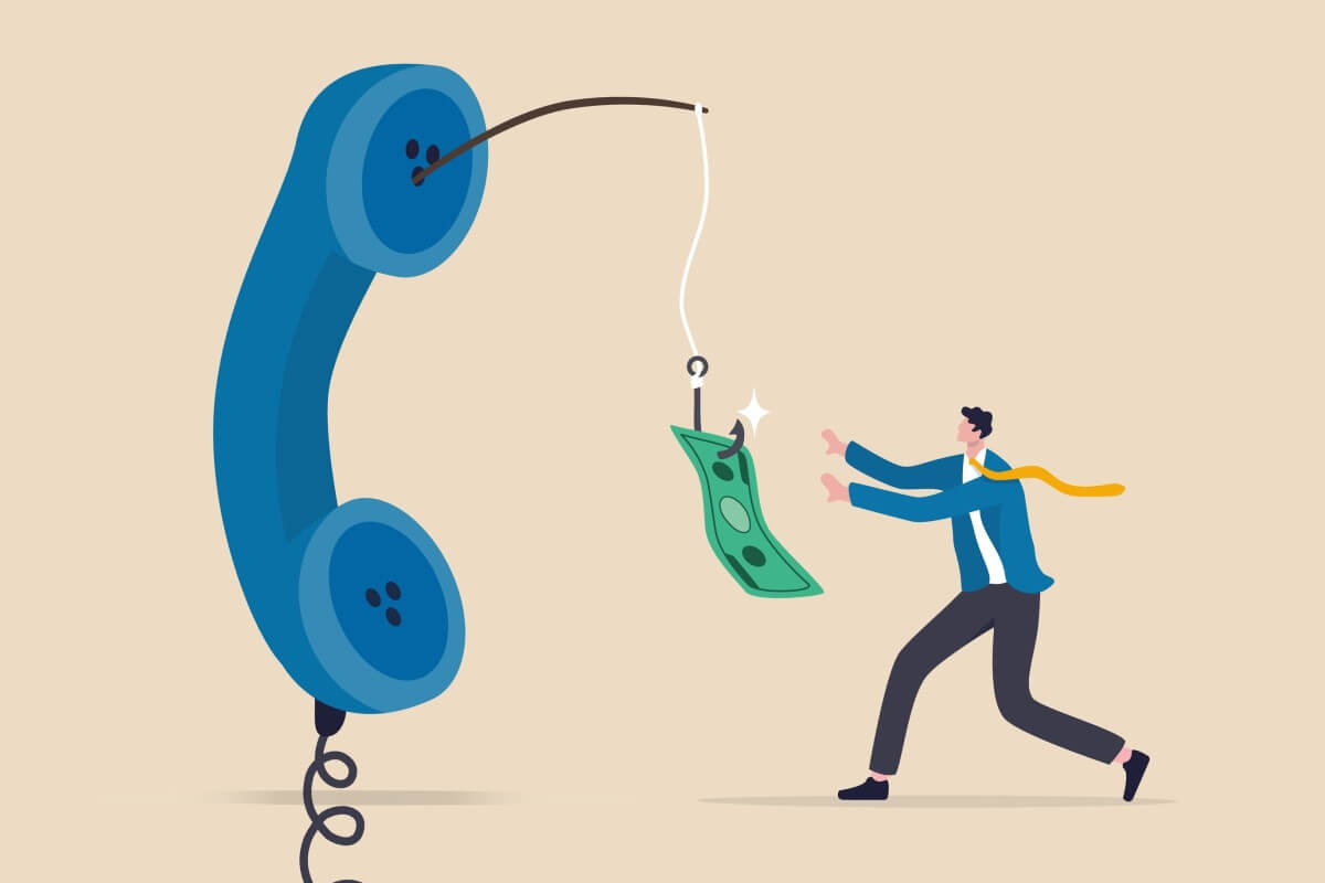 Phishing prek telefonskega klica (ilustracija je simbolična)